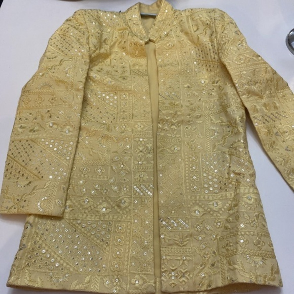 Kookies Kids size 5 Yellow Sparkling Jacket  ‎      3784